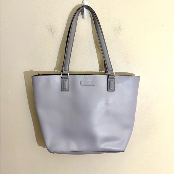 Vera Bradley Handbag Purse Tote Laptop Lavenderblue grey work Large and Roomy